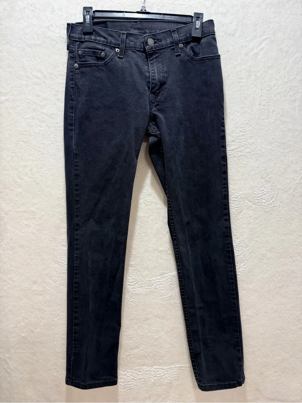 Levi’s 511 Slim Fit Black Stretch Jeans W29 L32 Faded Denim Classic Men’s